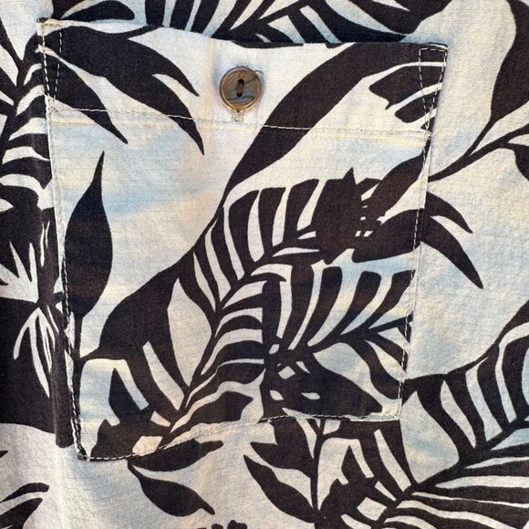 Vintage Island Brown Tan Hawaiian Style Button Down Women’s Top Size S - Picture 4 of 14